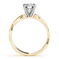 Twisted Shank Solitaire Engagement Ring