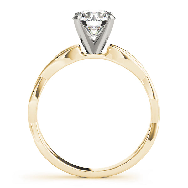 Twisted Shank Solitaire Engagement Ring