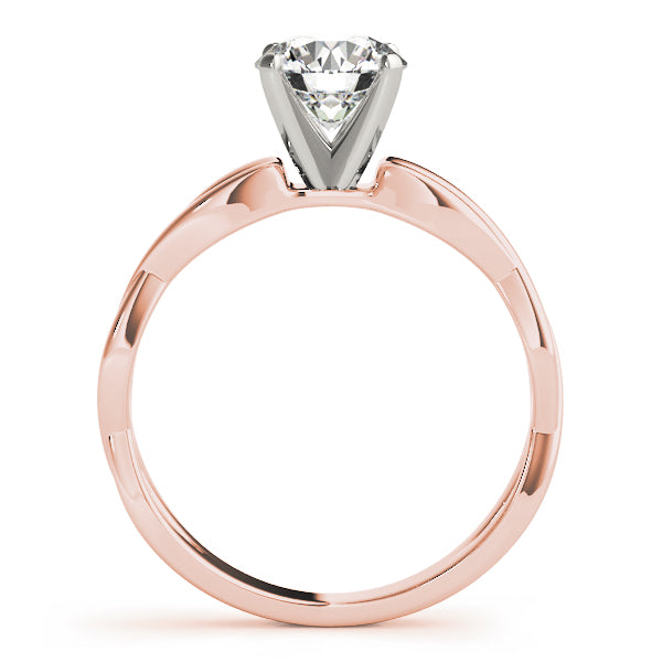 Twisted Shank Solitaire Engagement Ring