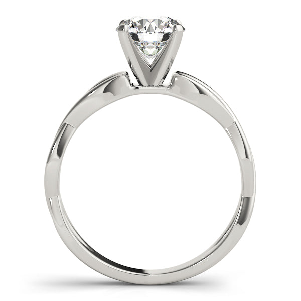 Twisted Shank Solitaire Engagement Ring