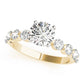 Single Row Prong Engagement Ring