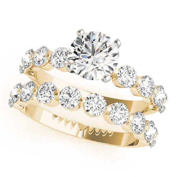 Single Row Prong Engagement Ring