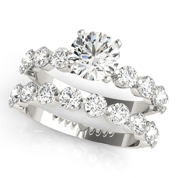 Single Row Prong Engagement Ring
