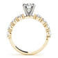 Single Row Prong Engagement Ring