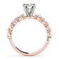 Single Row Prong Engagement Ring