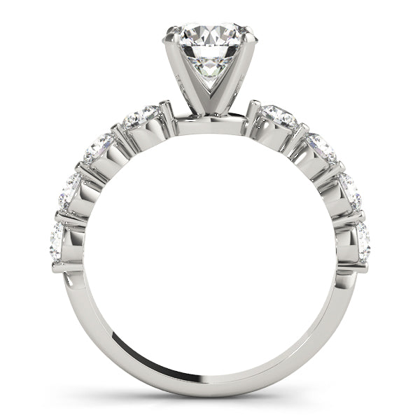 Single Row Prong Engagement Ring