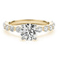 Single Shared Prong Engagement Ring