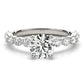 Single Shared Prong Engagement Ring