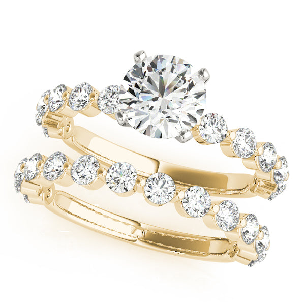 Single Shared Prong Engagement Ring