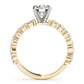 Single Shared Prong Engagement Ring