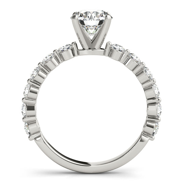 Single Shared Prong Engagement Ring
