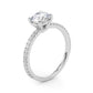 Single Row Round Engagement Ring
