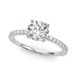Single Row Round Engagement Ring