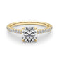 Single Row Round Engagement Ring