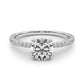 Single Row Round Engagement Ring