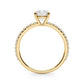 Single Row Round Engagement Ring