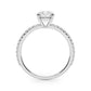 Single Row Round Engagement Ring