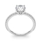 Single Row Round Engagement Ring