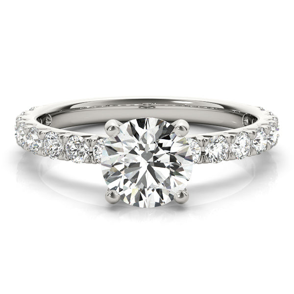 French Cut Solitaire Engagement Ring