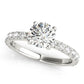 French Cut Solitaire Engagement Ring
