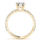 French Cut Solitaire Engagement Ring