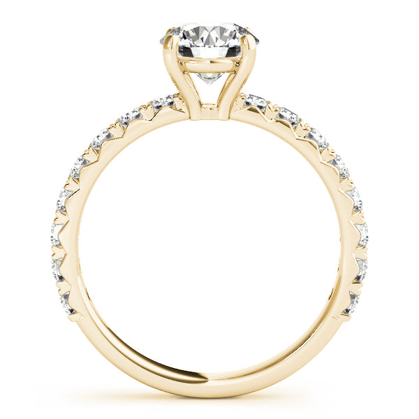 French Cut Solitaire Engagement Ring