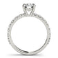 French Cut Solitaire Engagement Ring