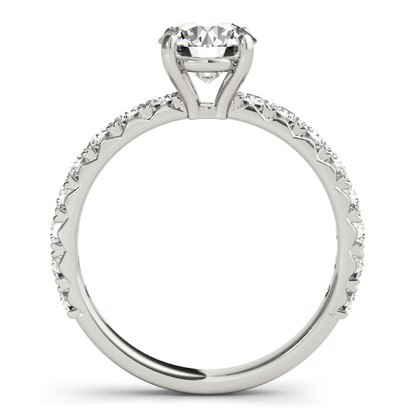 French Cut Solitaire Engagement Ring