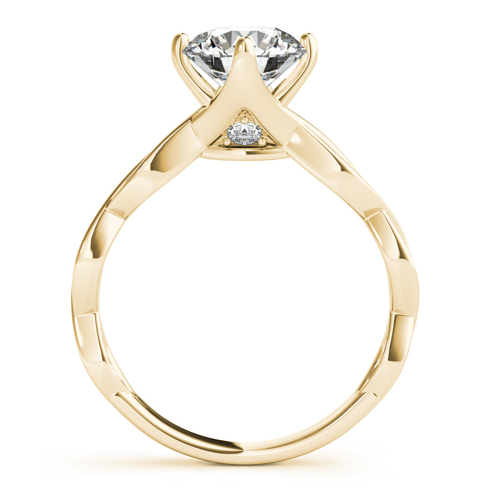 TWISTED SHANK ENGAGEMENT RING