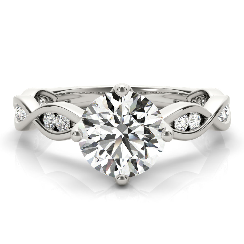 TWISTED SHANK ENGAGEMENT RING