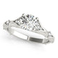 Vintage Hidden Halo Cluster Sides Engagement Ring