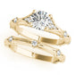 Vintage Hidden Halo Cluster Sides Engagement Ring