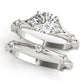 Vintage Hidden Halo Cluster Sides Engagement Ring