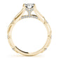 Vintage Hidden Halo Cluster Sides Engagement Ring