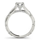 Vintage Hidden Halo Cluster Sides Engagement Ring