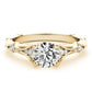 Vintage Hidden Halo Cluster Sides Engagement Ring