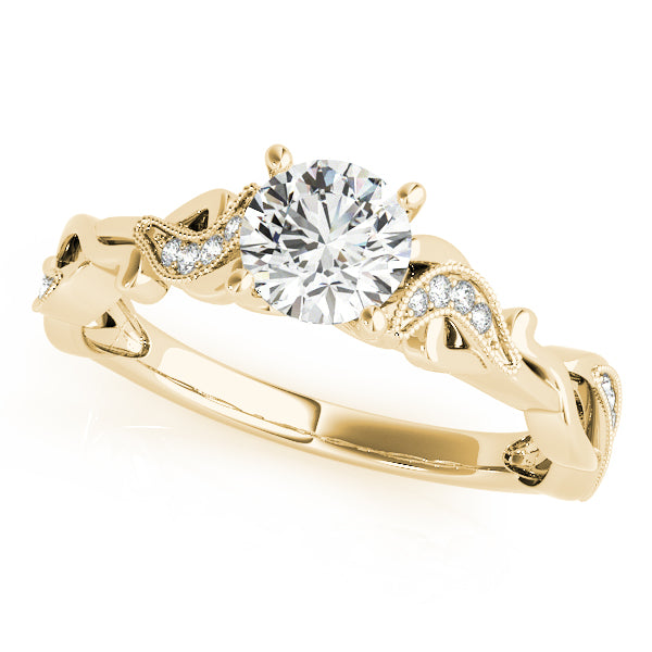 ENGAGEMENT RING WITH TWISTED SHANK