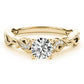 ENGAGEMENT RING WITH TWISTED SHANK