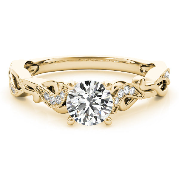 ENGAGEMENT RING WITH TWISTED SHANK