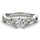 ENGAGEMENT RING WITH TWISTED SHANK