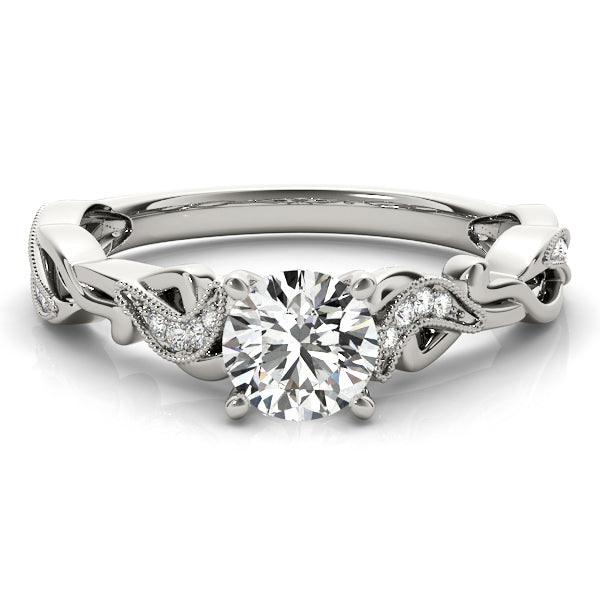 ENGAGEMENT RING WITH TWISTED SHANK
