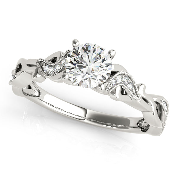 ENGAGEMENT RING WITH TWISTED SHANK