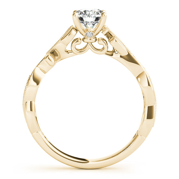 ENGAGEMENT RING WITH TWISTED SHANK