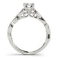 ENGAGEMENT RING WITH TWISTED SHANK