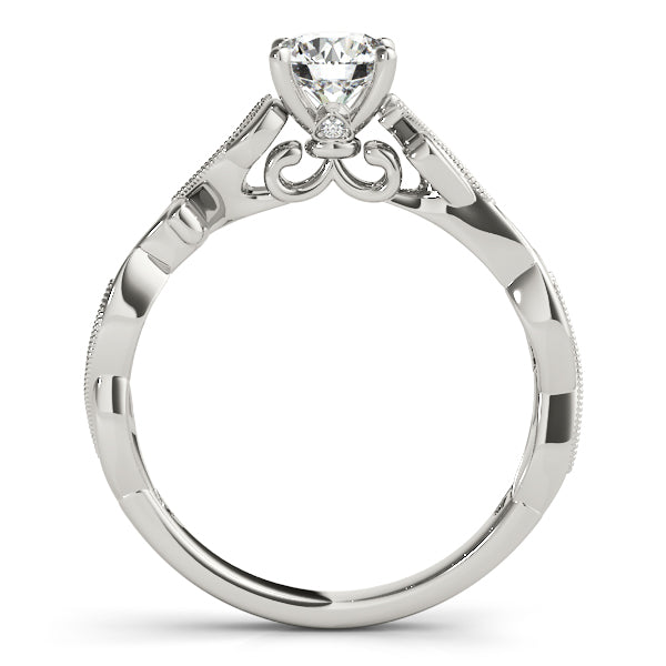 ENGAGEMENT RING WITH TWISTED SHANK