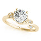 Floral Bypass Engagement Ring