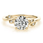 Floral Bypass Engagement Ring