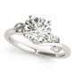 Floral Bypass Engagement Ring
