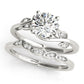 Floral Bypass Engagement Ring