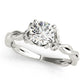 Round Twisting Engagement Ring